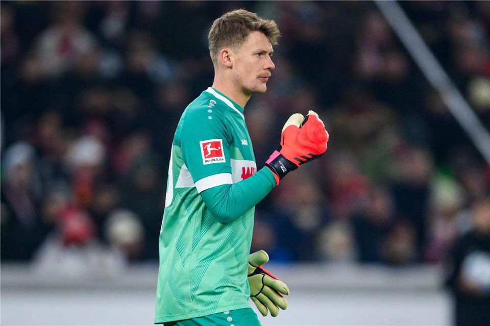 Alexander Nübel ist noch bis 2026 vom FC Bayern an den VfB Stuttgart ausgeliehen.Tom Weller/dpa
