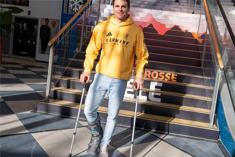 Alexander Schmid hat sich kurz vor den Olympischen Spielen am Knöchel verletzt.Peter Kneffel/dpa