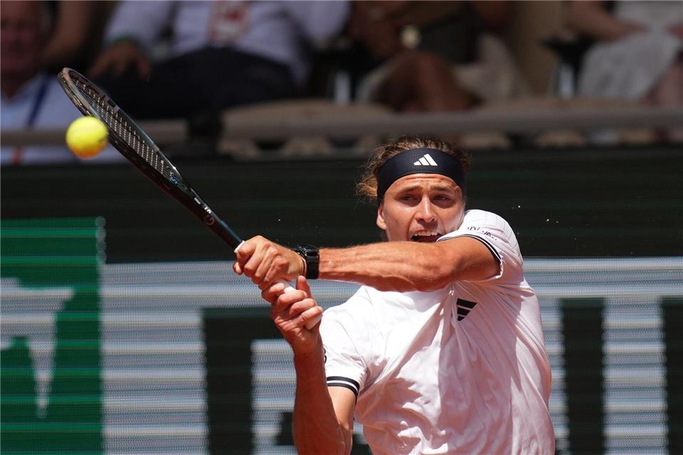 Alexander Zverev bekam es bei den French Open mit einem Lokalmatadoren zu tun.Christophe Ena/AP/dpa