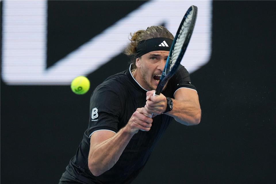 Alexander Zverev besiegte in Melbourne in der 3. Runde den Briten Cameron Norrie.Aaron Favila/AP/dpa