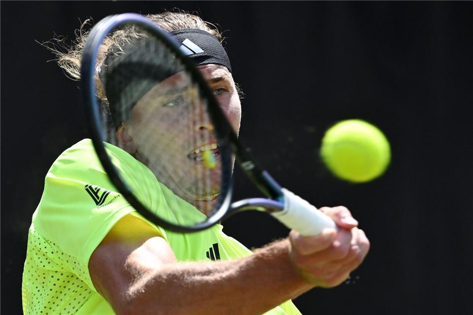 Alexander Zverev bleibt in Stuttgart ohne Satzverlust.Marijan Murat/dpa