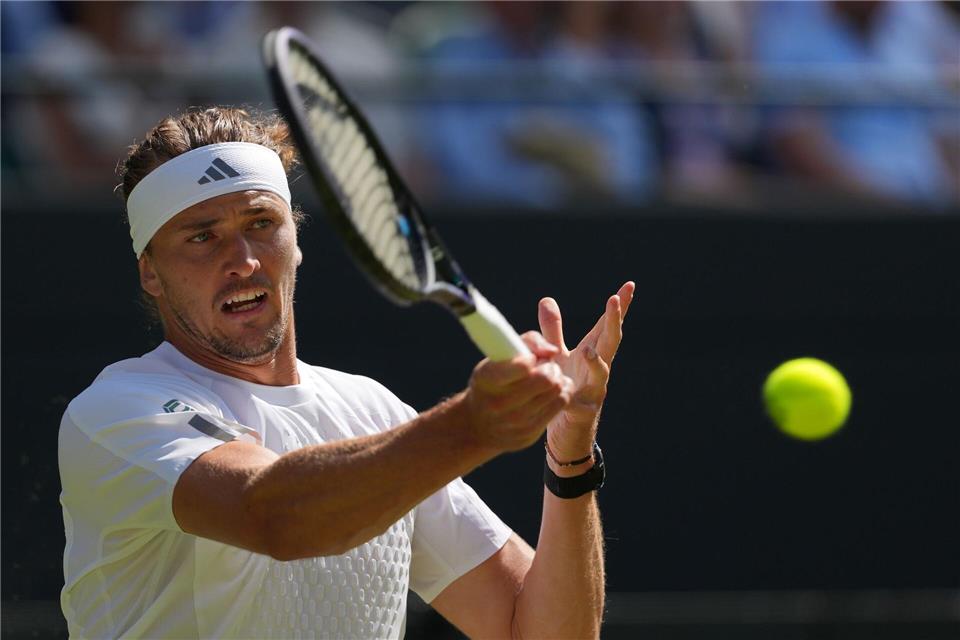 Alexander Zverev blieb in seiner Drittrundenpartie erneut ohne Satzverlust.Kirsty Wigglesworth/AP/dpa
