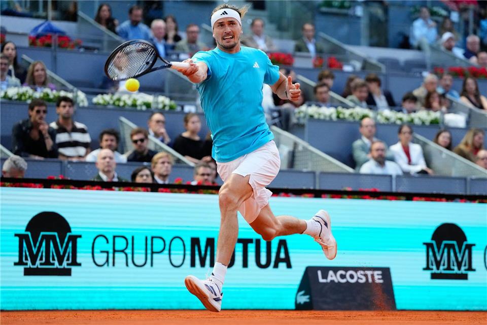 Alexander Zverev erreicht das Halbfinale in Madrid. Jose Breton/AP/dpa