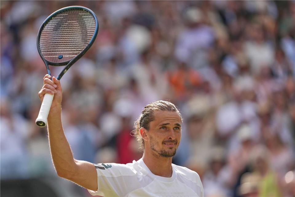 Alexander Zverev fehlt noch ein Sieg zum Wimbledon-Triumph.Kirsty Wigglesworth/AP/dpa