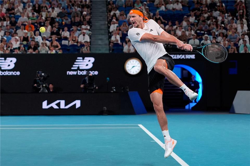 Alexander Zverev hat mit seinen starken Leistungen in Melbourne auch Boris Becker überzeugt.Asanka Brendon Ratnayake/AP/dpa