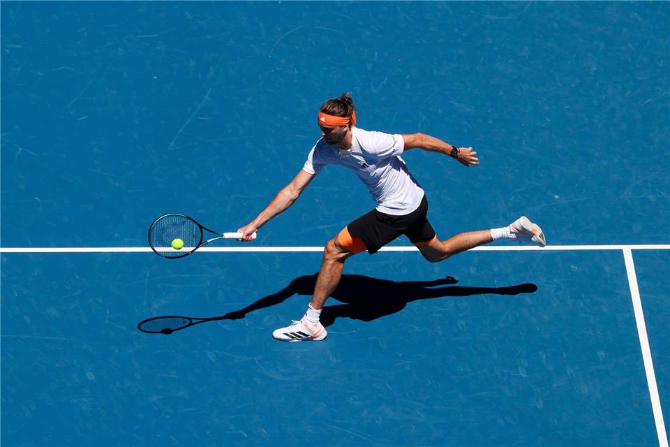 Alexander Zverev hatte in einem ersten Match nur am Anfang Probleme.Frank Molter/dpa