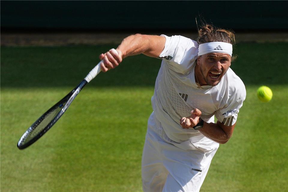 Alexander Zverev konnte sich auf seinen Aufschlag verlassen.Kirsty Wigglesworth/AP/dpa
