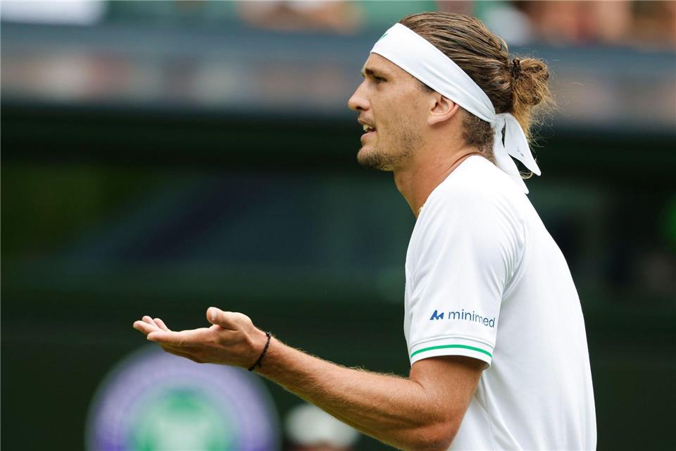 Alexander Zverev machte in Wimbledon seine mentalen Probleme öffentlich.Frank Molter/dpa