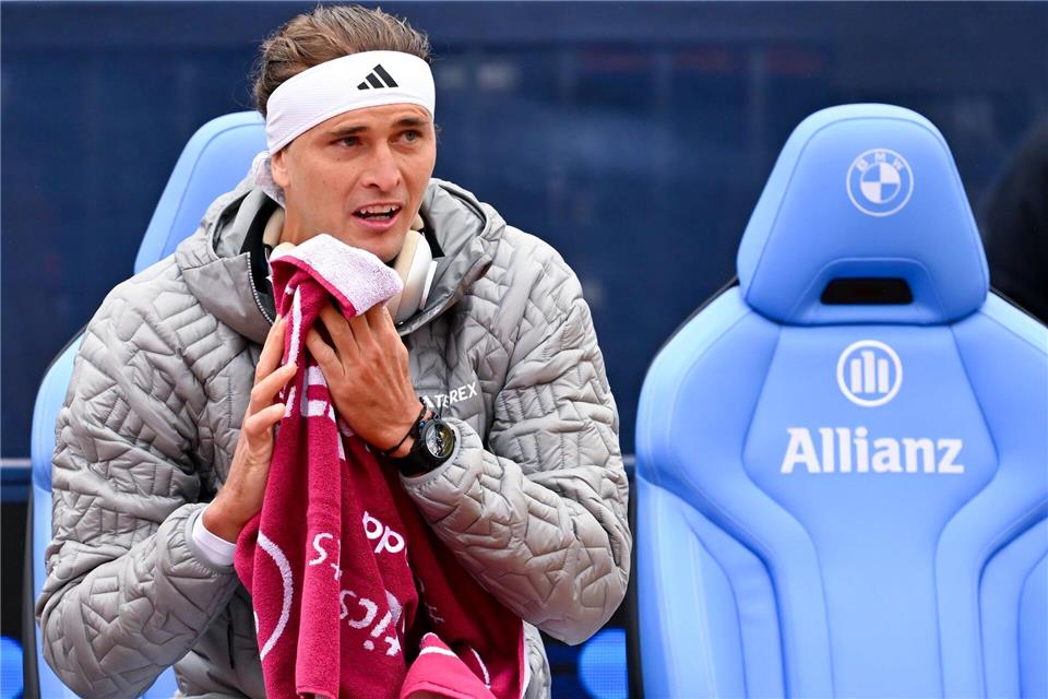 Alexander Zverev startet bei niedrigen Temperaturen in das Münchner Turnier.Sven Hoppe/dpa
