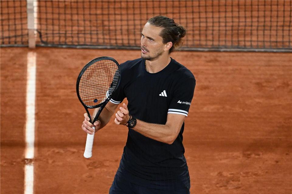 Alexander Zverev wird in Paris auch von seiner Oma begleitet.Emma Da Silva/AP/dpa