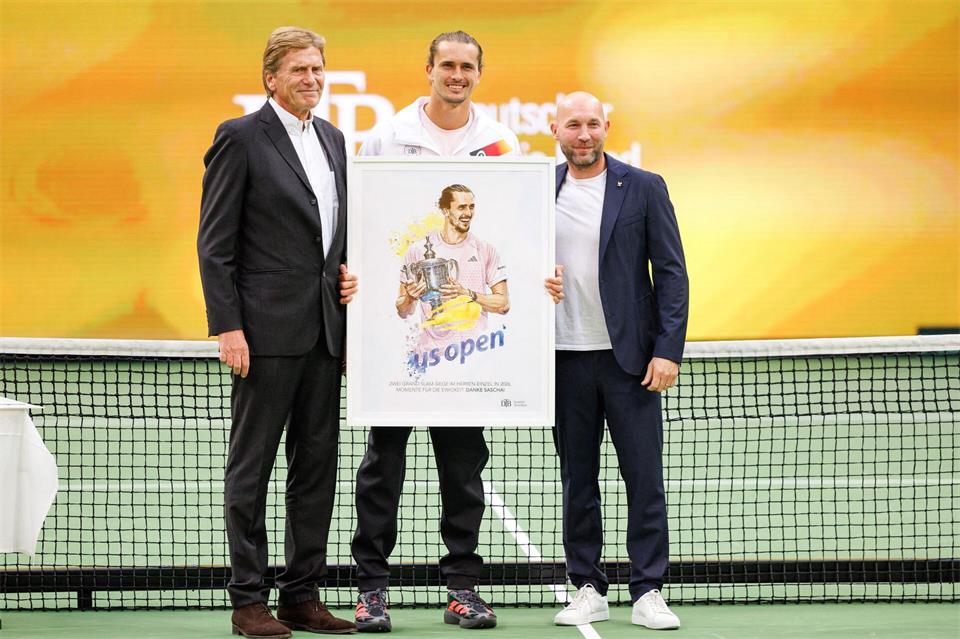 Alexander Zverev wurde für seinen Titel bei den US Open geehrt.Friso Gentsch/dpa