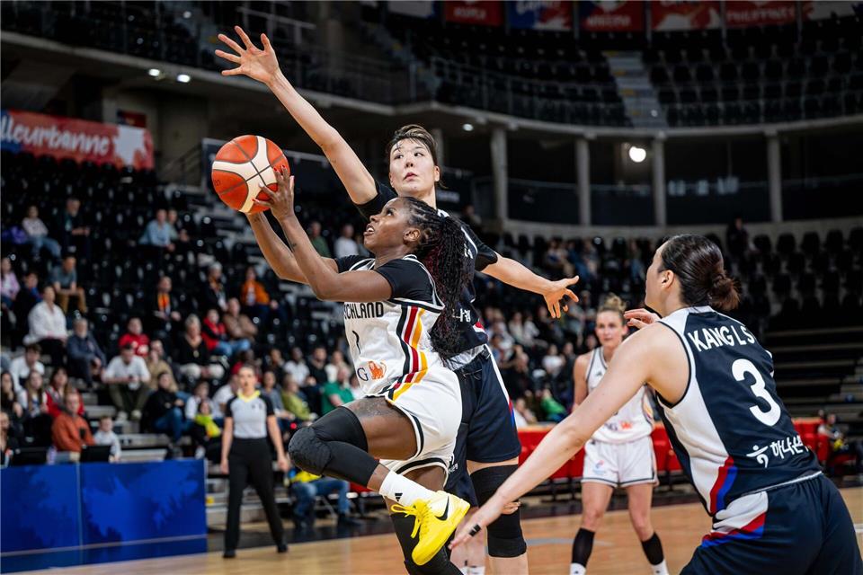 Alexis Peterson führte die deutschen Basketballerinnen auch gegen die Philippinen an.picture alliance / camera4