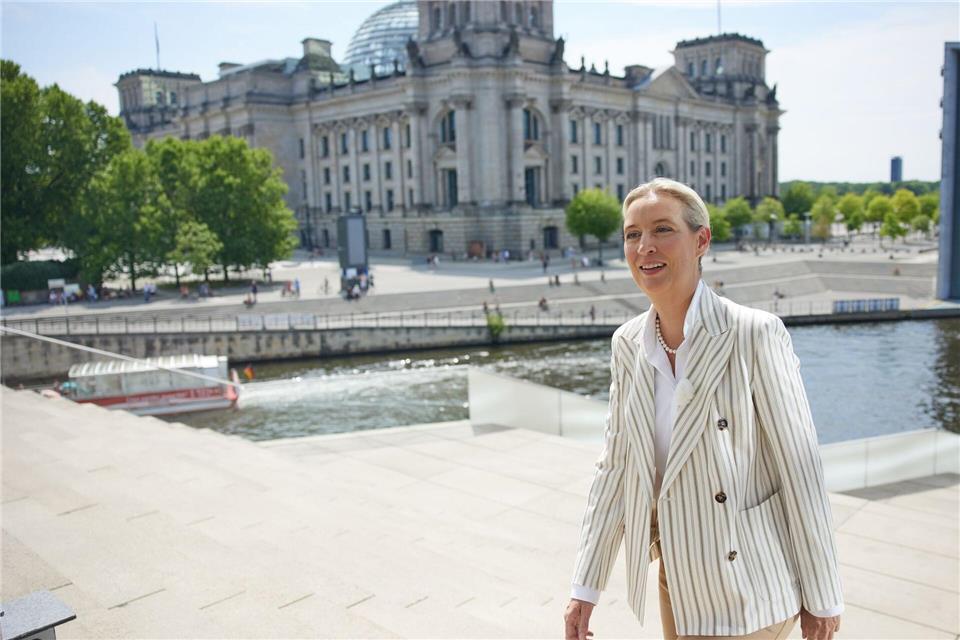 Alice Weidel (AfD), Parteivorsitzende, kommt zum ARD-Sommerinterview Joerg Carstensen/dpa