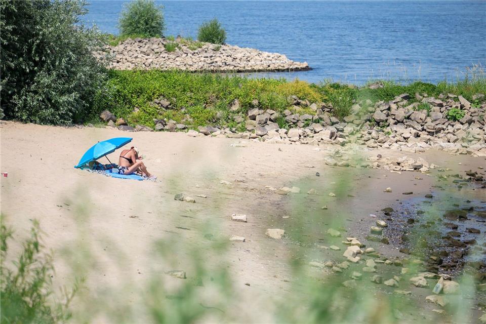 Allein entlang des Rheins wurde die 30 Grad Marke an 15 Juni-Tagen geknackt. (Archivbild)Christoph Reichwein/dpa