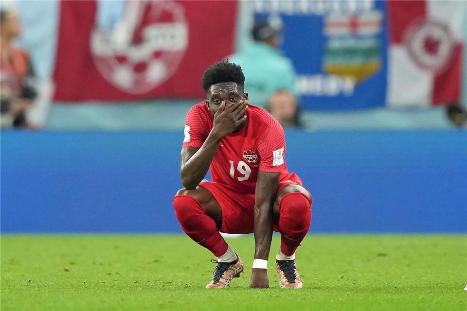 Alphonso Davies steht im Kader der kanadischen Nationalmannschaft.Nathan Denette/The Canadian Press/dpa