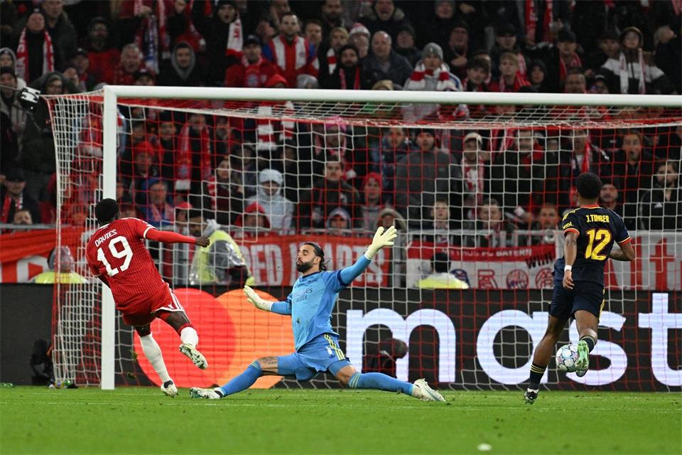 Alphonso Davies traf zum Bayern-Ausgleich.Sven Hoppe/dpa