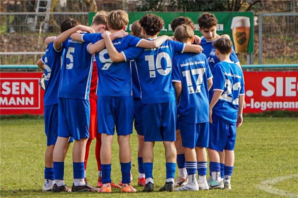 Als echte Einheit präsentierten sich die Gemener U15-Junioren auch im Spiel gegen den SV Cappel. Trotz aller Dominanz stand aber am Ende eine 0:1-Niederlage zu Buche.