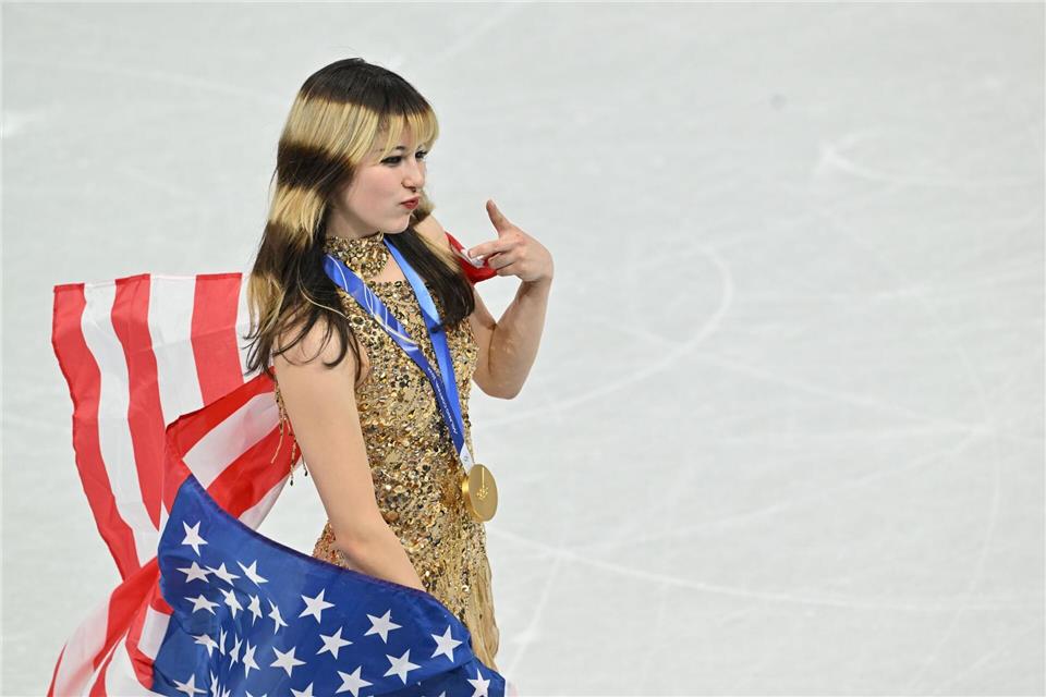 Alysa Liu lief unbeschwert zum Olympiasieg.Peter Kneffel/dpa