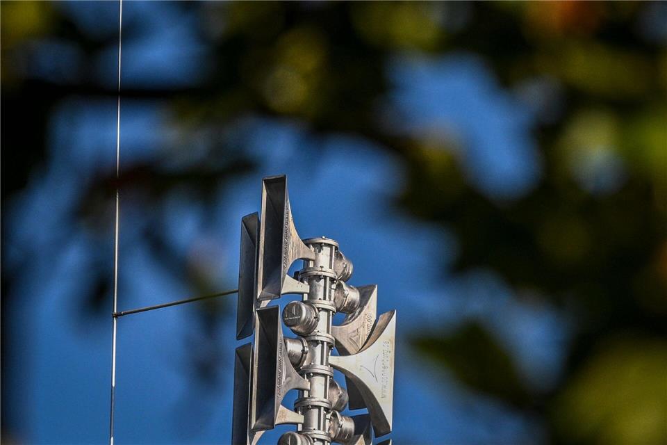 Am 12. März haben in Hessen die Sirenen probeweise geheult. (Symbolbild)Jens Kalaene/dpa