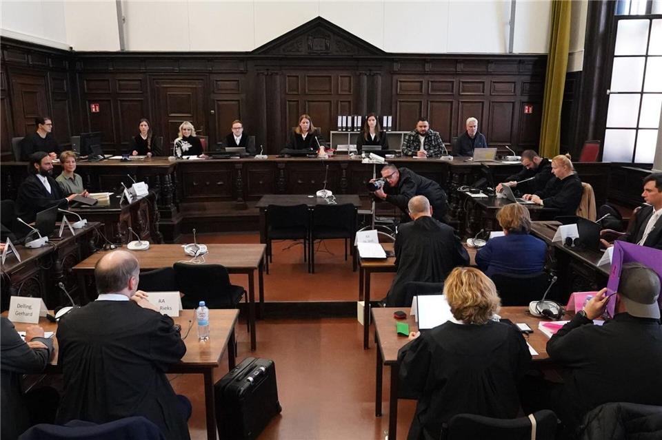 Am 20. Verhandlungstag gab Christina Block noch einmal eine Erklärung ab.Marcus Brandt/dpa Pool/dpa