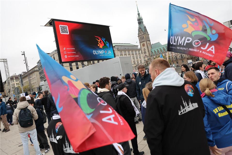 Am 31. Mai entscheidet sich, ob Hamburg „Ja“ zu Olympia sagt. Christian Charisius/dpa