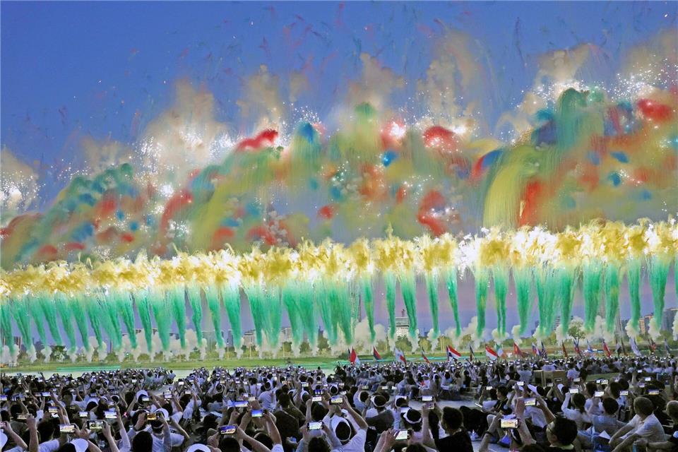Am 7. August wurden die World Games in China eröffnet.Chen Bin/XinHua/dpa