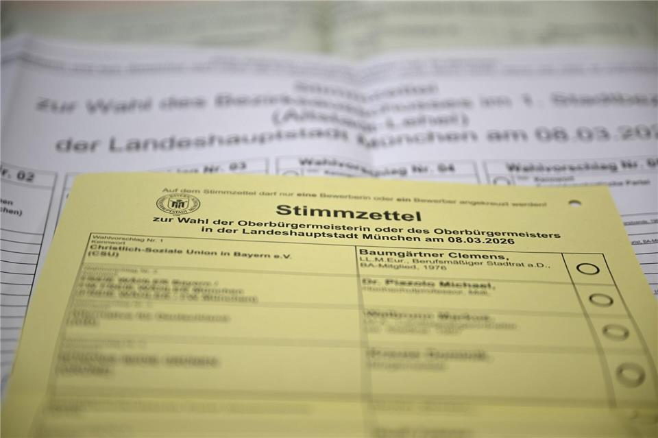 Am 8. März stehen die Kommunalwahlen in Bayern an. (Symbolbild)Felix Hörhager/dpa