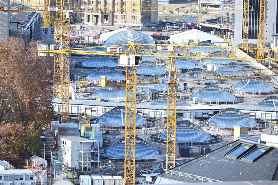 Am Bahnprojekt Stuttgart 21 wird weiter gebaut. (Archivbild)Bernd Weißbrod/dpa