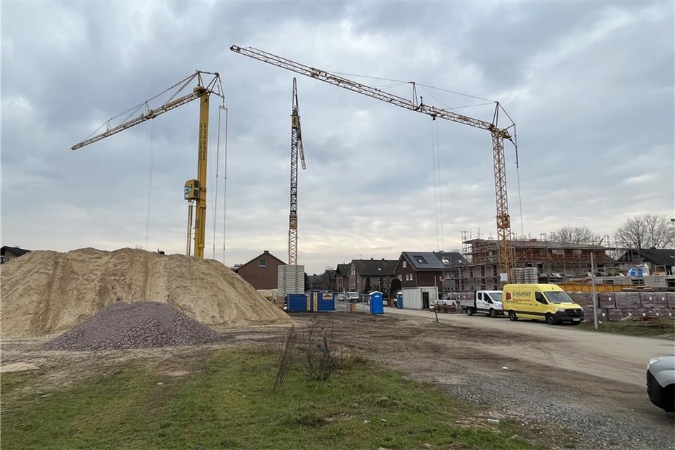 Am Binsenweg in Raesfeld wird gebaut.