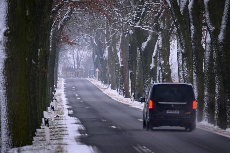 Am Dienstag sind noch mehrere Zentimeter Neuschnee möglich. (Symbolbild)Patrick Pleul/dpa