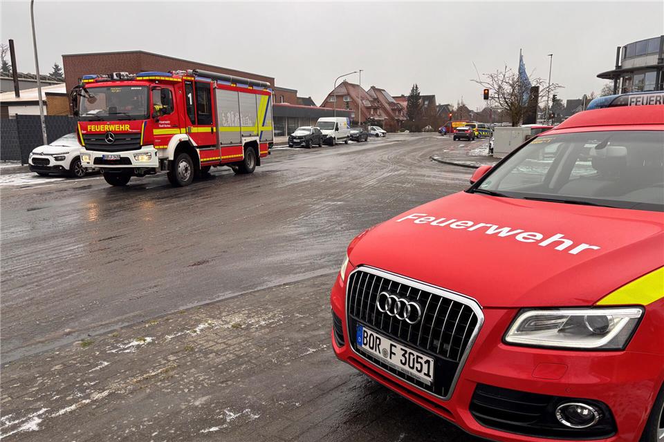 Am Einsatzort Königsberger Straße: Die Feuerwehr rückte dort nach wenigen Minuten wieder ab.