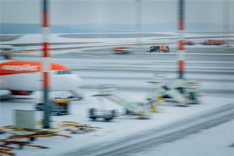 Am Hauptstadtflughafen BER ging am Donnerstagabend gar nichts mehr.Christoph Soeder/dpa