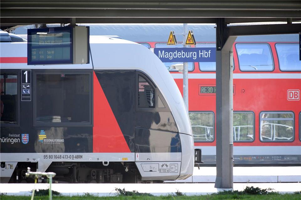 Am Magdeburger Hauptbahnhof warteten die Bundespolizisten auf den Angreifer. (Symbolbild)Soeren Stache/dpa-Zentralbild/ZB