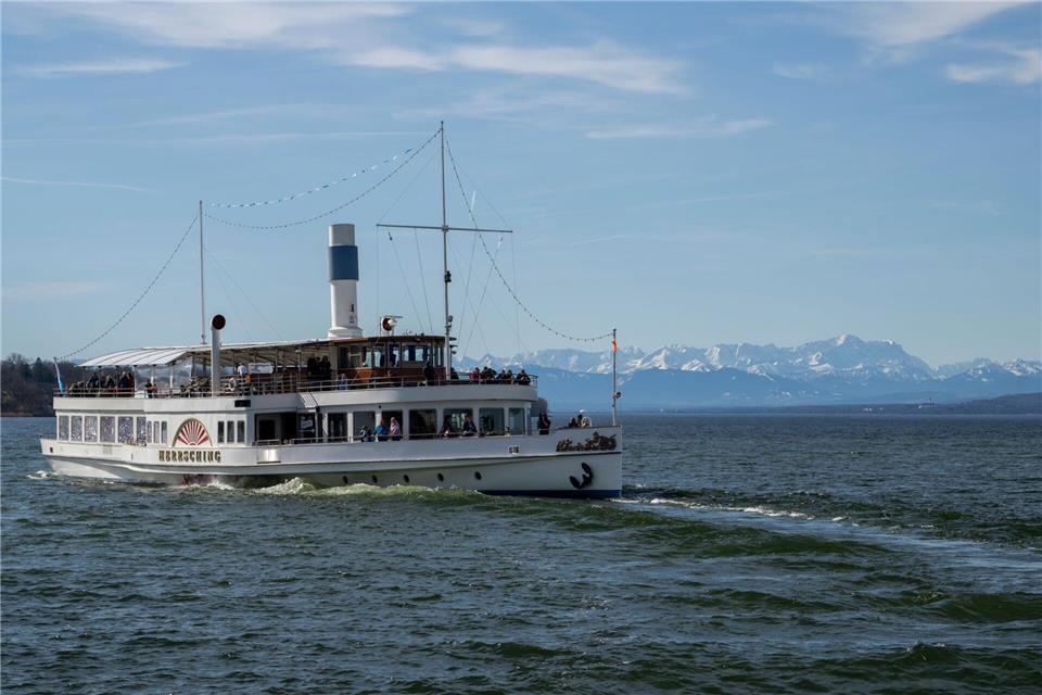 Am Ostersonntag hat die Saison für die Bayerische Seenschifffahrt begonnen.  Stefan Puchner/dpa