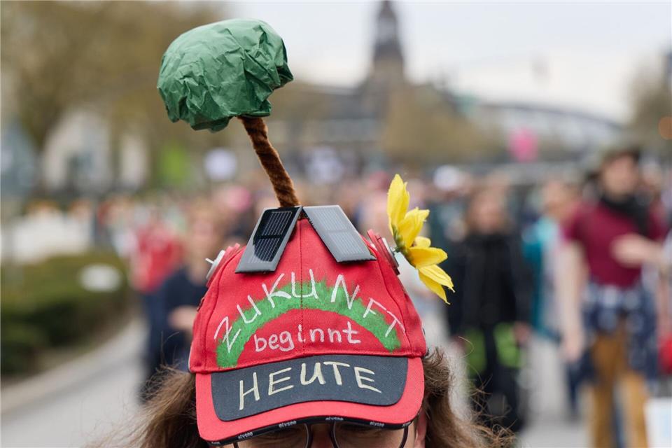 Am Samstag sind rund 15.000 Menschen dem Aufruf zur Demonstration von Fridays for Future in Hamburg gefolgt.Georg Wendt/dpa