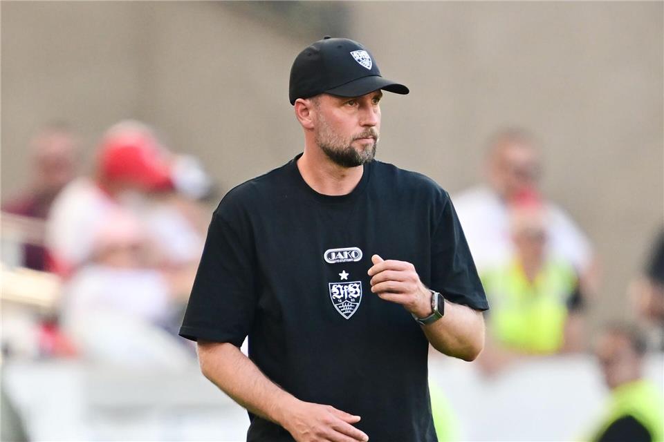 Am Samstag treffen der VfB und Trainer Hoeneß auf die Bayern.Bernd Wei�brod/dpa