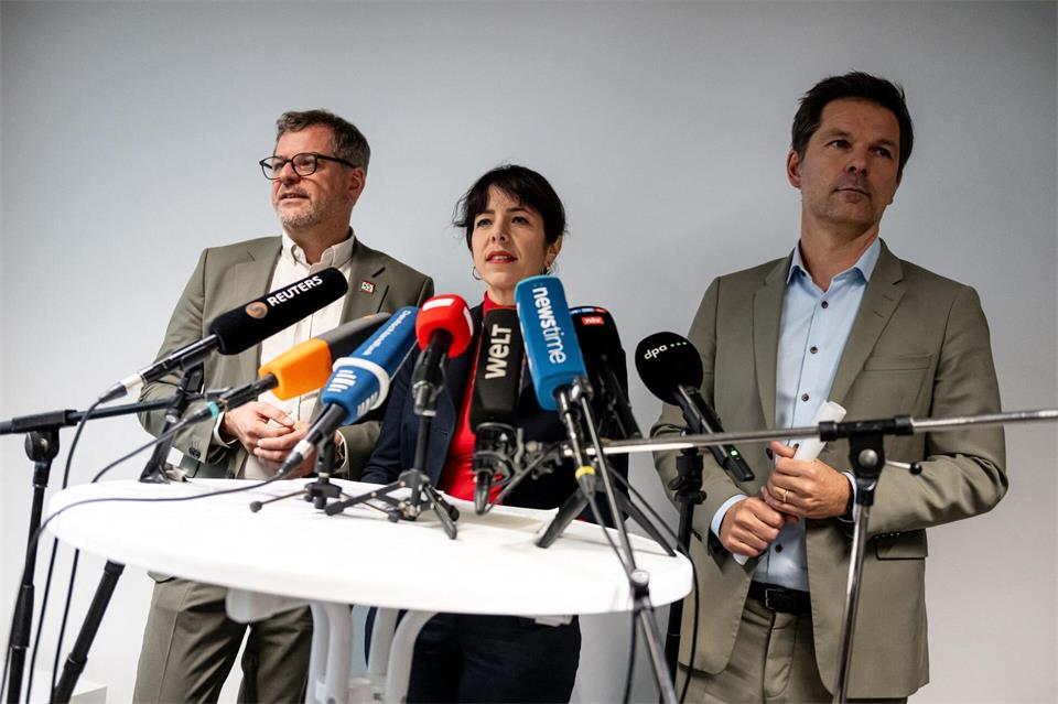 Am Samstag verkündeten Berliner Linke, Grüne und SPD das erfolgreiche Ende ihrer Sondierungen.Fabian Sommer/dpa