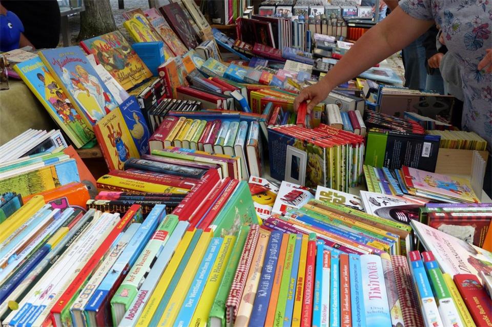 Am Sonntag, 6. September, verwandelt sich der Burgplatz in Ramsdorf wieder in eine große Freiluft-Buchhandlung.