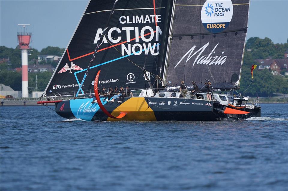 Am Sonntag in Kiel am Start: Boris Herrmann mit seinem Team Malizia Marcus Brandt/dpa