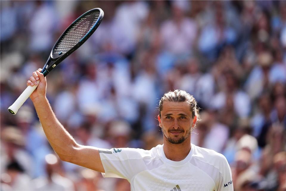 Am Sonntag kann er deutsche Tennis-Geschichte schreiben: Alexander Zverev.Adam Davy/PA Wire/dpa