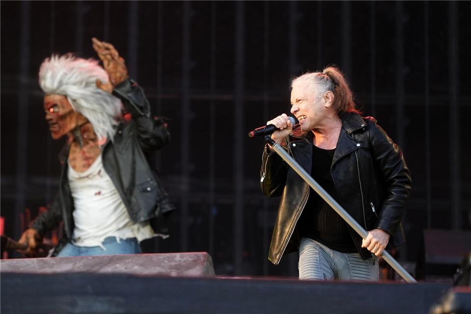 Am Sonntagabend rockten Iron Maiden den Nürburgring. Thomas Frey/dpa