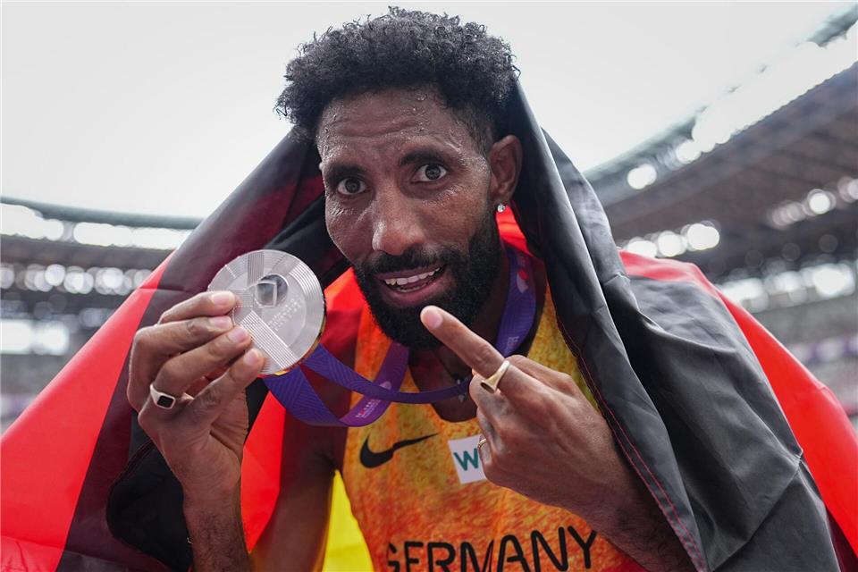 Amanal Petros holte WM-Silber im Marathon.Michael Kappeler/dpa