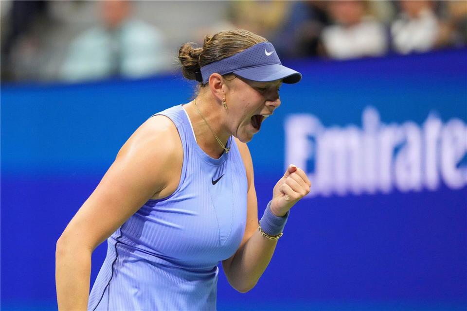 Amanda Anisimova hat nach der Klatsche vom Wimbledon-Finale wieder die Chance auf ihren ersten Grand-Slam-Titel.Kirsty Wigglesworth/AP/dpa