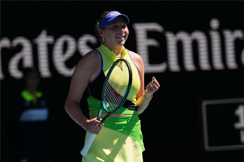 Amanda Anisimova steht wieder einmal in einem Grand-Slam-Viertelfinale.Dar Yasin/AP/dpa