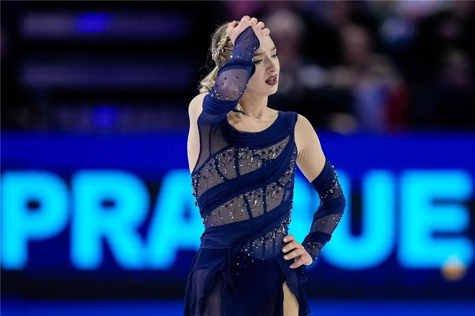 Amber Glenn versagten in der WM-Kür die Nerven.Petr David Josek/AP/dpa