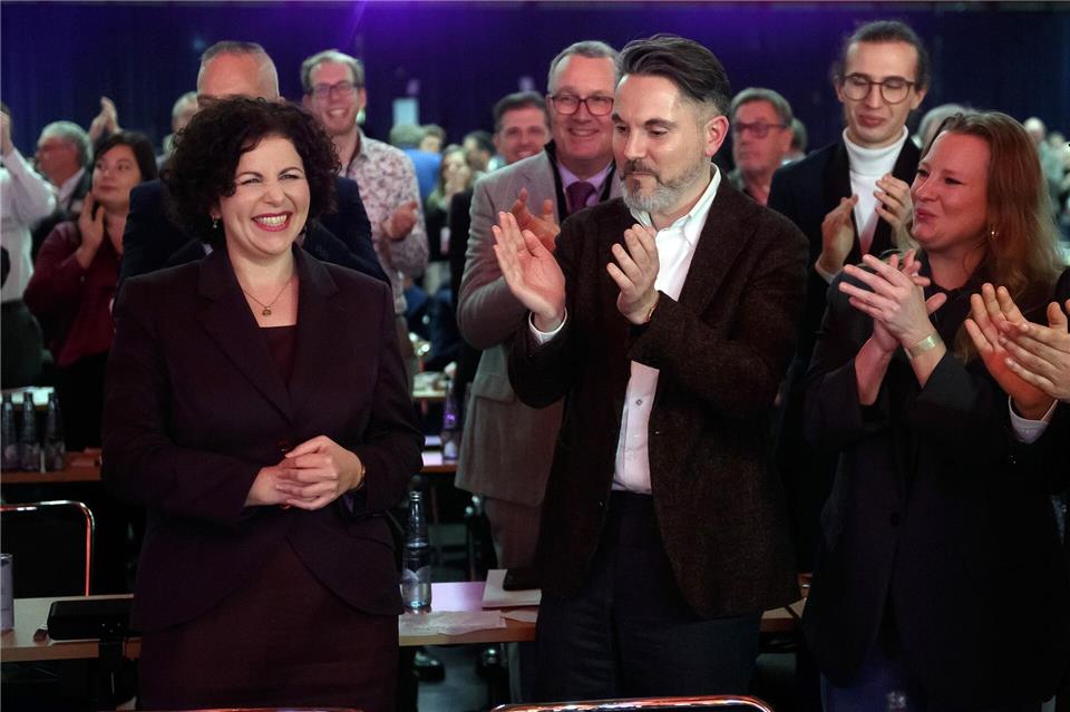 Amira Mohamed Ali und Fabio De Masi sind die neue Doppelspitze. (Archivbild)Klaus-Dietmar Gabbert/dpa