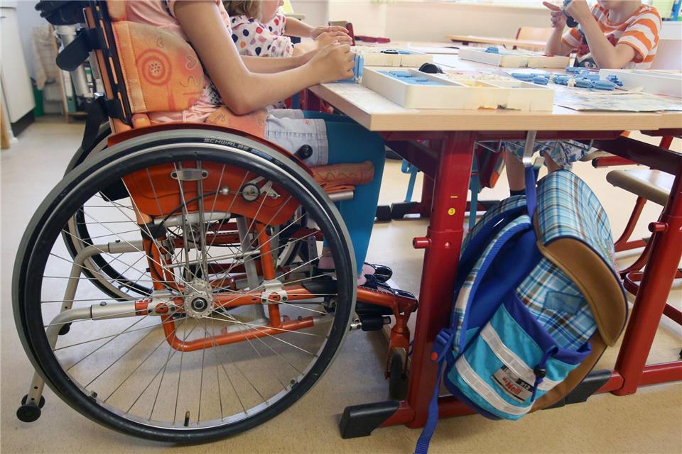 Lehrer: Zu schlechte Bedingungen für Inklusion an Schulen An den Förderzentren fehlen zum nächsten Schuljahr massiv Plätze für Erstklässler - viele Kinder werden gegen ihren Willen an Regelschulen gehen müssen (Symbolbild).Bernd W�stneck/ZB/dpa