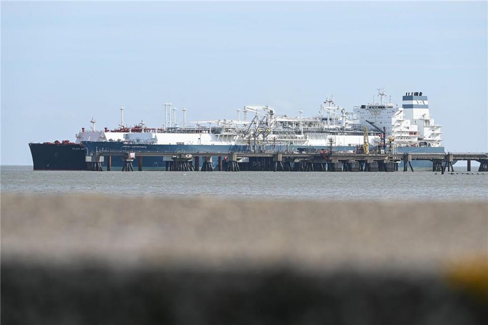 An den deutschen LNG-Terminals wurde zuletzt so viel LNG angelandet wie noch nie zuvor. (Archivbild) Lars Penning/dpa