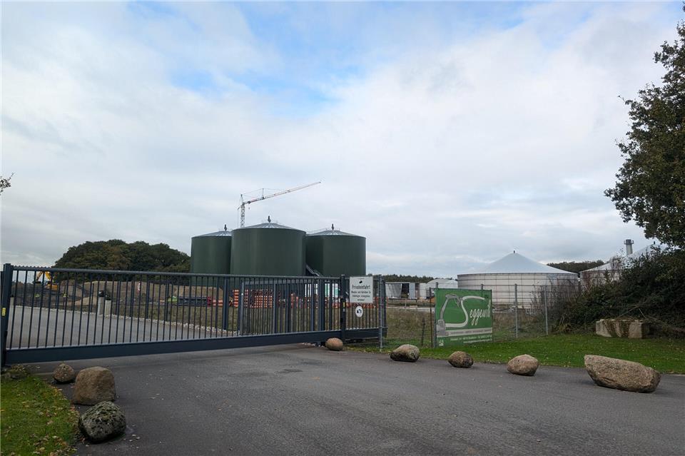 An der Biogasanlage in Nordvelen laufen gerade noch Bauarbeiten.