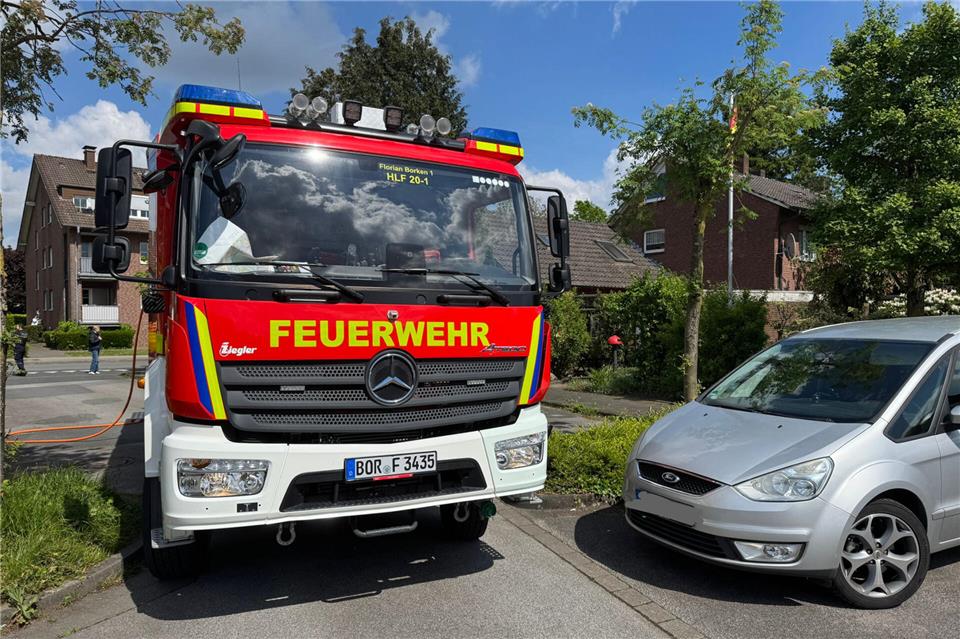An der Feldstiege gab es einen Feuerwehreinsatz. 